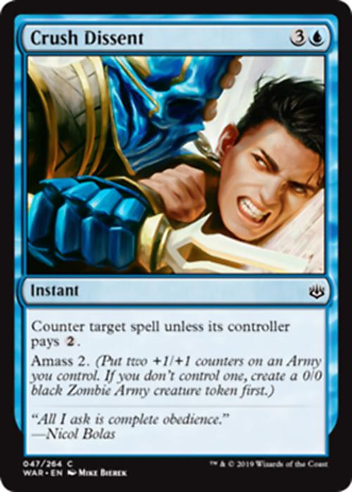 Crush Dissent - War of the Spark - MTG
