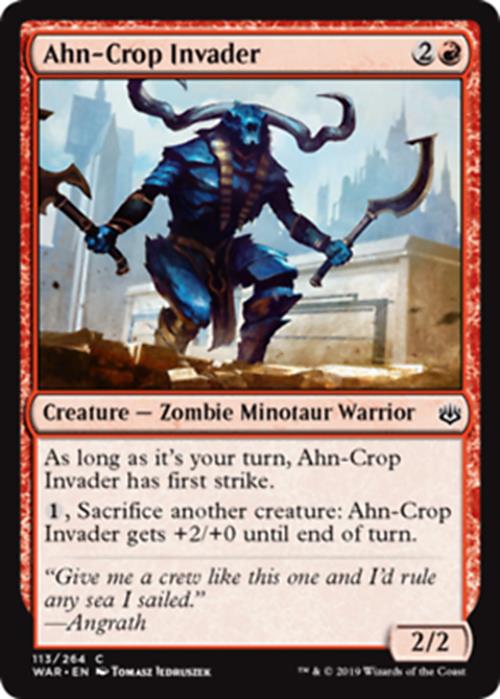 Ahn-Crop Invader - War of the Spark - MTG