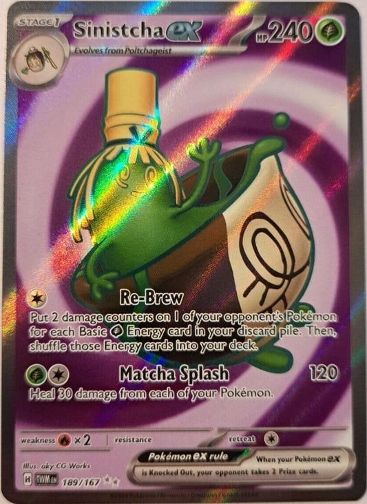 Sinistcha EX - 189/167 - Double Rare - Twilight Masquerade