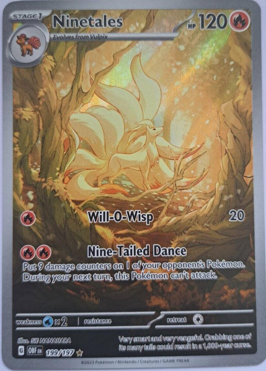 Ninetales 199/197 - Ultra Rare - Pokémon SV3: Obsidian Flames