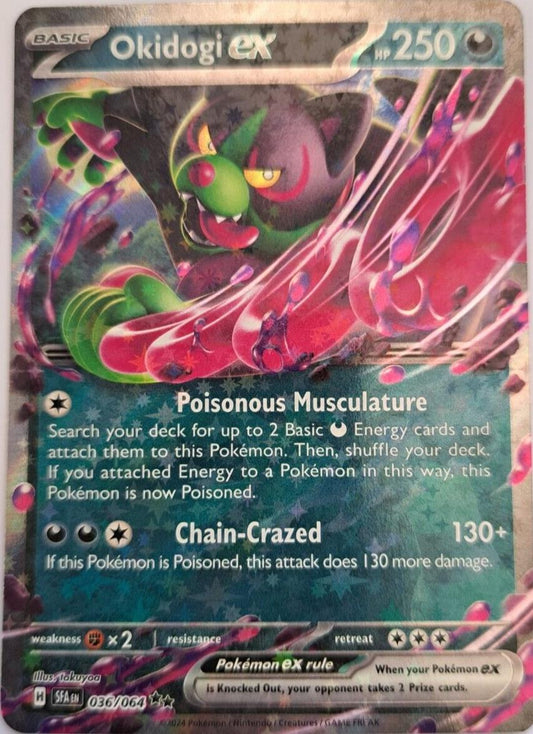 Okidogi EX 036/064 Pokemon Shrouded Fable