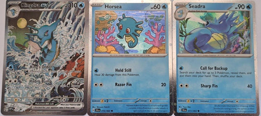 Pokemon Kingdra EX SVP 131 Shrouded Fable Black Star Promo Horsea Seadra