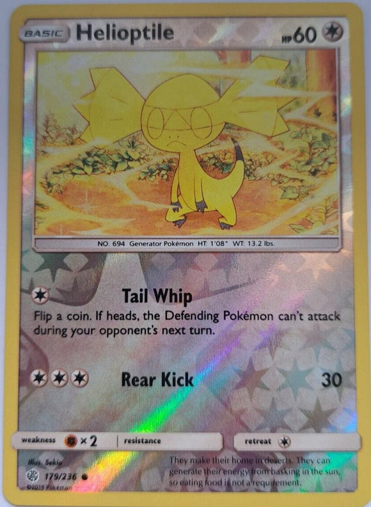 Helioptile - 179/236 - Common - Reverse Holo - Pokemon Sun And Moon Cosmic Eclip