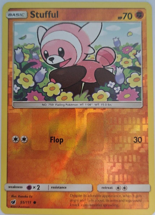 Stufful - 55/111 - Common - Reverse Holo - Pokemon Crimson Invasion