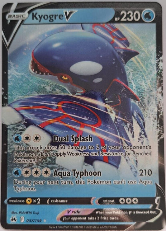 Kyogre V - 037/159 - Ultra Rare - Pokemon Crown Zenith