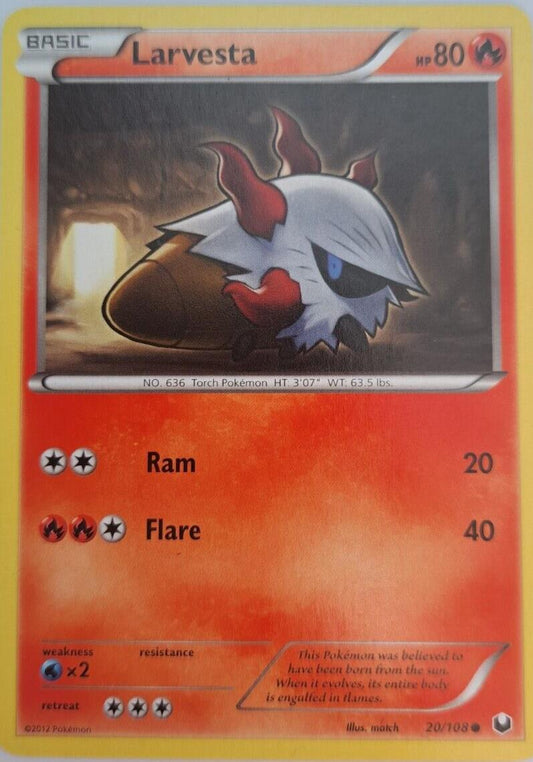 Larvesta - 20/108 - Common - Pokemon Dark Explorers