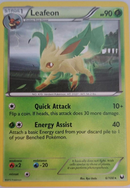 Leafeon - 6/108 - Rare - Pokemon Dark Explorers