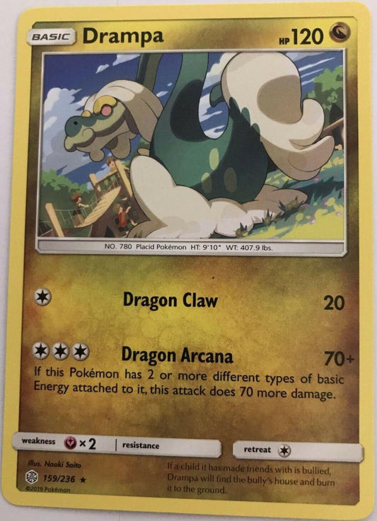 Drampa 159/236 Rare - Pokemon Sun And Moon Cosmic Eclipse