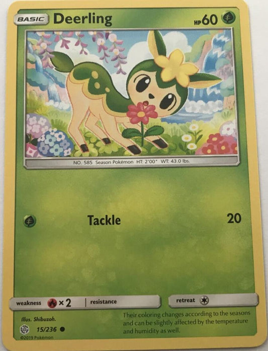 Deerling 15/236 Common - Pokemon Sun And Moon Cosmic Eclipse
