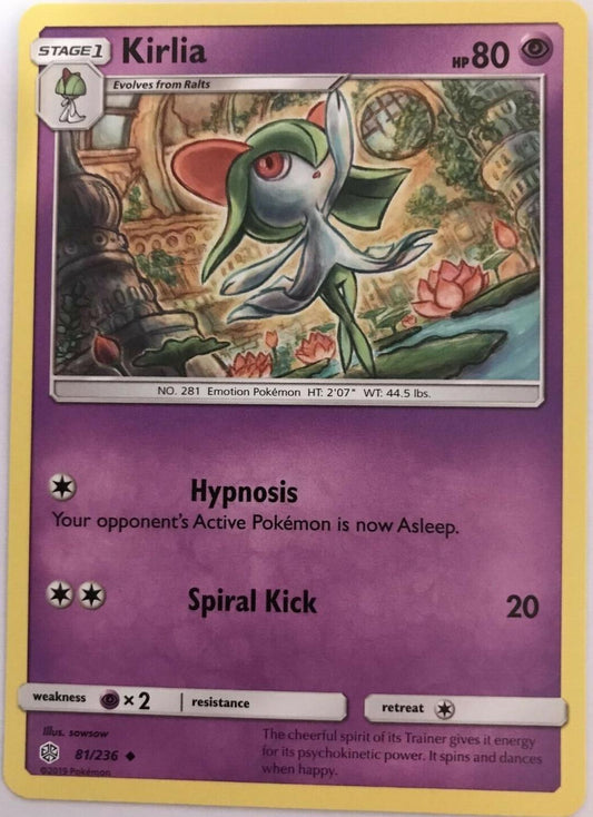 Kirlia 81/236 Uncommon - Pokemon Sun And Moon Cosmic Eclipse