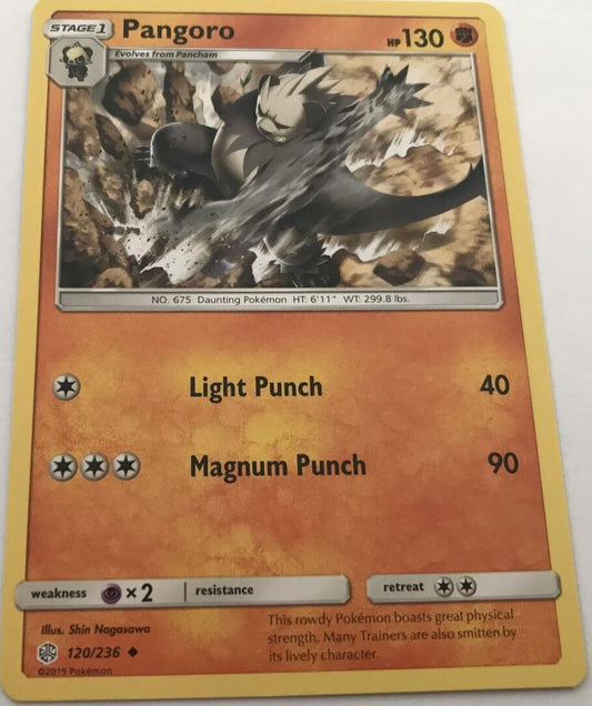 Pangoro 120/236 Uncommon - Pokemon Sun And Moon Cosmic Eclipse