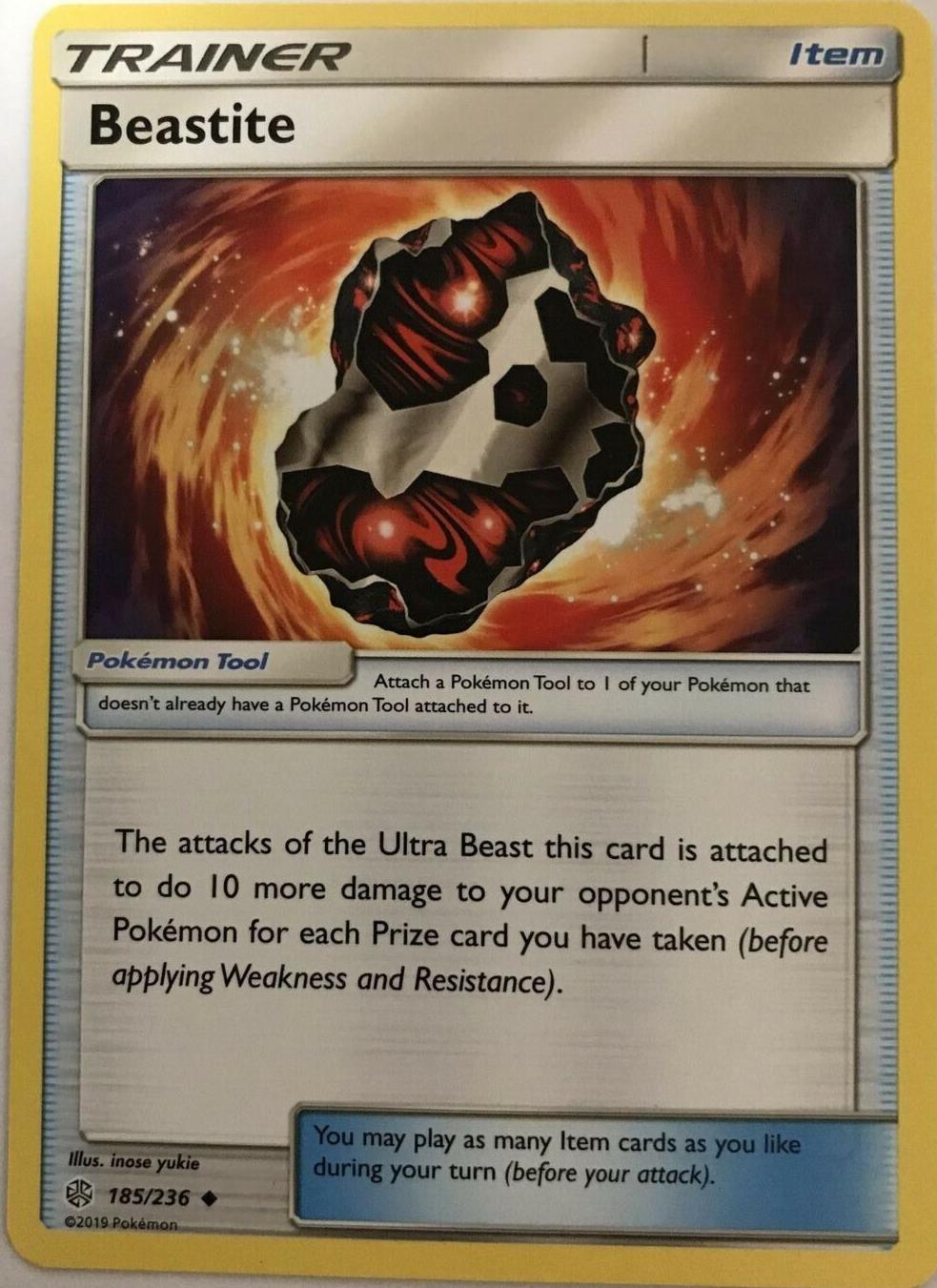 Beastite 185/236 Uncommon - Pokemon Sun And Moon Cosmic Eclipse
