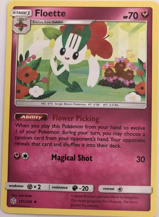 Floette 151/236 Uncommon - Pokemon Sun And Moon Cosmic Eclipse