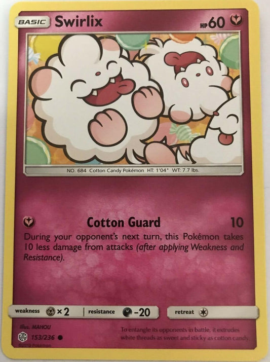 Swirlix 153/236 Common - Pokemon Sun And Moon Cosmic Eclipse