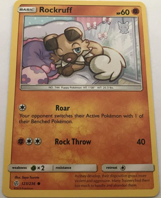 Rockruff 123/236 Common - Pokemon Sun And Moon Cosmic Eclipse