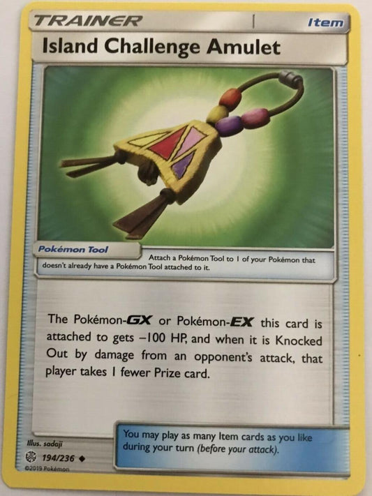 Island Challenge Amulet 194/236 Uncommon - Pokemon Sun And Moon Cosmic Eclipse