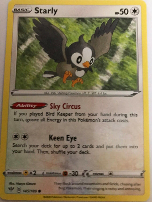 Starly - 145/189 - Common - Pokemon Darkness Ablaze