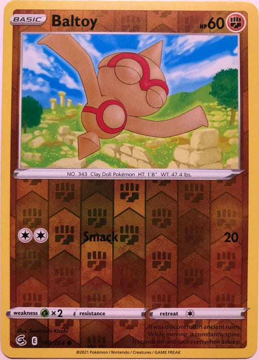 Baltoy 144/264 - Common Reverse Holo - Pokemon Fusion Strike
