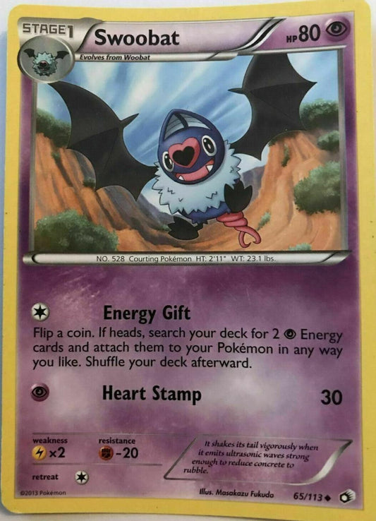 Swoobat 65/113 Uncommon - Pokemon Legendary Treasures