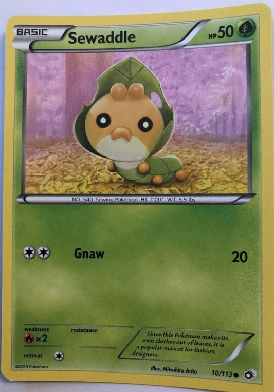 Sewaddle 10/113 Common - Pokemon Legendary Treasures
