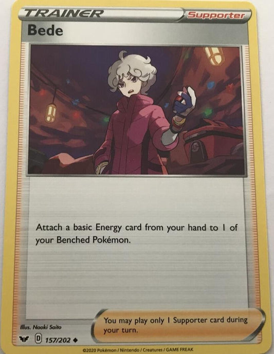 Bede 157/202 Uncommon - Pokemon Sword And Shield Base Set
