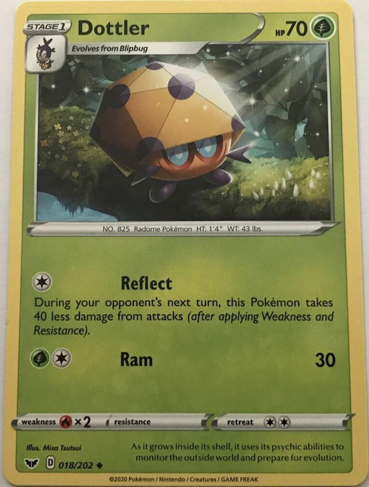Dottler 018/202 Uncommon - Pokemon Sword And Shield Base Set