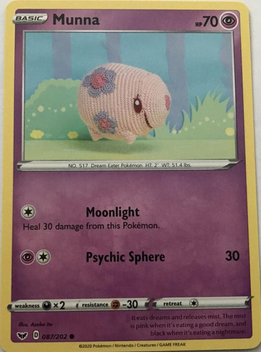 Munna 087/202 Common - Pokemon Sword And Shield Base Set