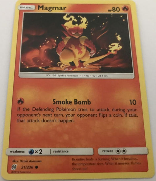 Magmar 21/236 Common - Pokemon Unified Minds
