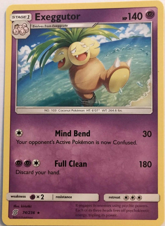 Exeggutor 74/236 Rare - Pokemon Unified Minds