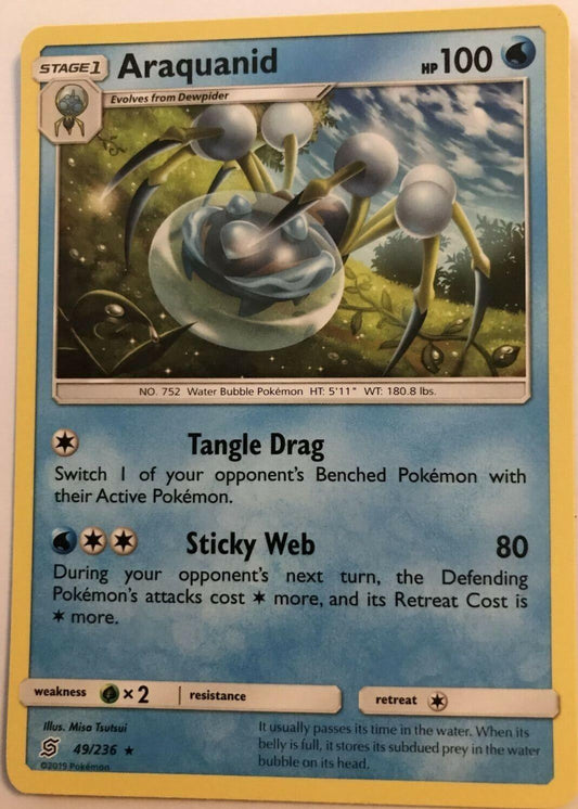 Araquanid 49/236 - Rare - Pokemon Unified Minds