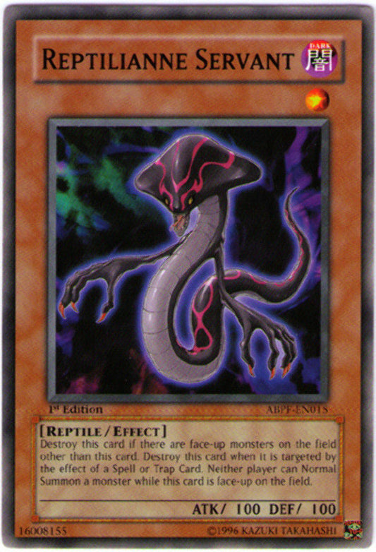 Reptilianne Servant - ABPF-EN015 - Common - 1st Edition - YuGiOh