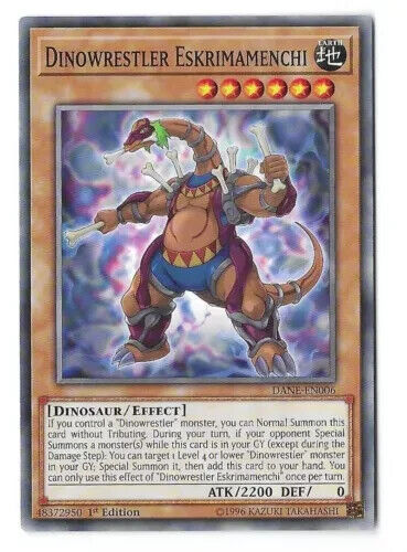 Dinowrestler Eskrimamenchi - DANE-EN006 - Common - 1st Edition - YuGiOh