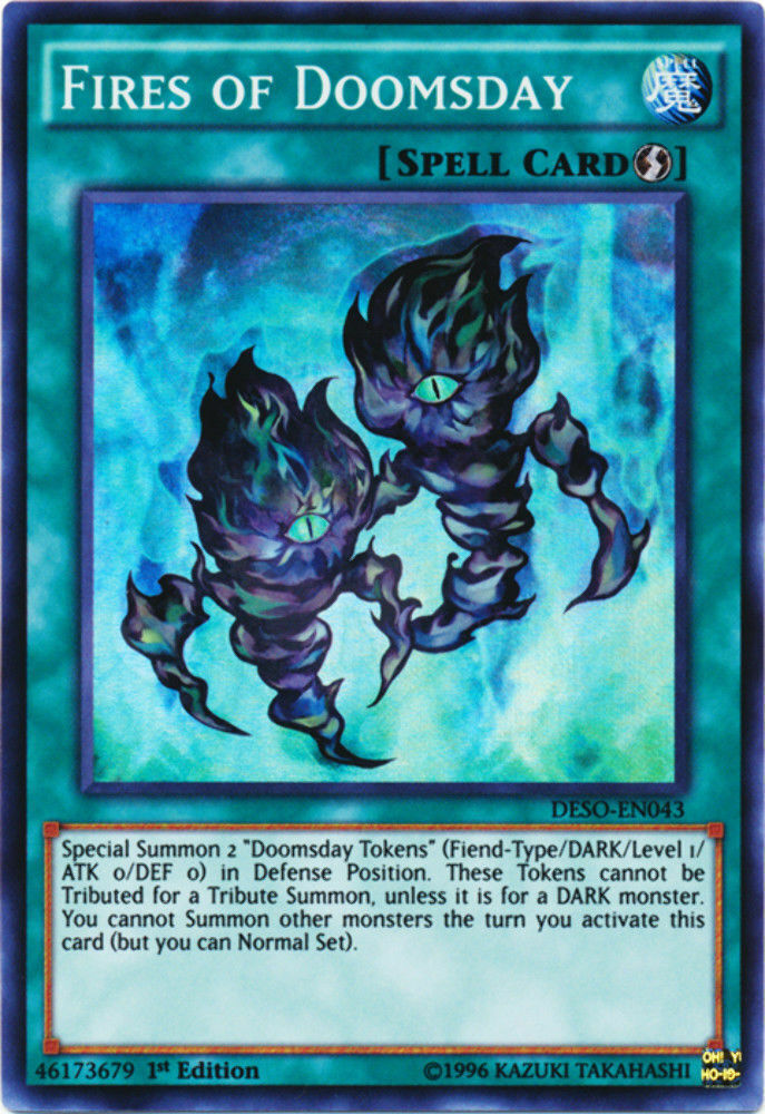 Fires of Doomsday - DESO-EN043 - Super Rare - 1st Edition - YuGiOh