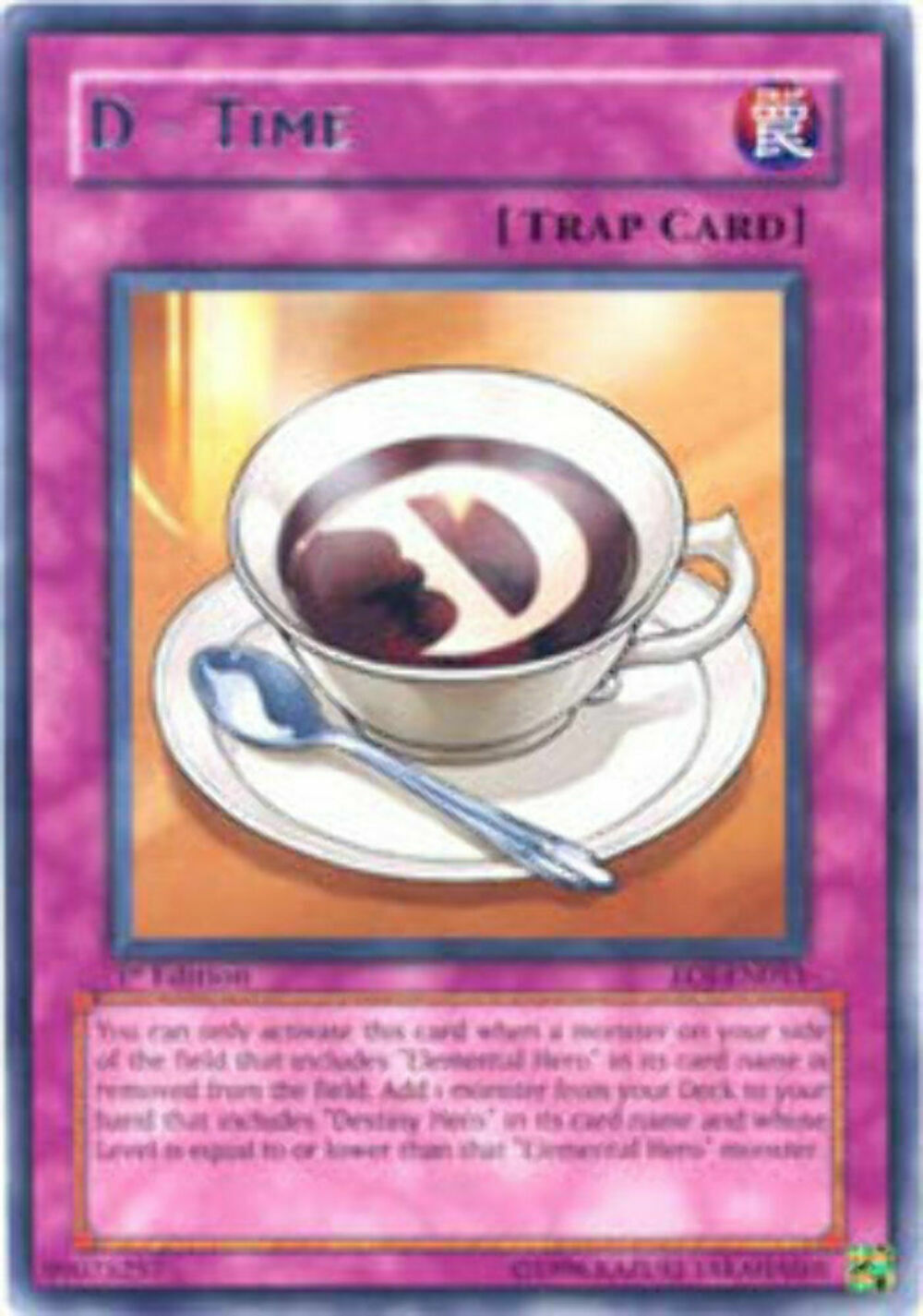 D - Time - EOJ-EN053 - Rare - Unlimited Edition - YuGiOh