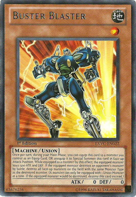 Buster Blaster - EXVC-EN022 - Rare - 1st Edition - YuGiOh