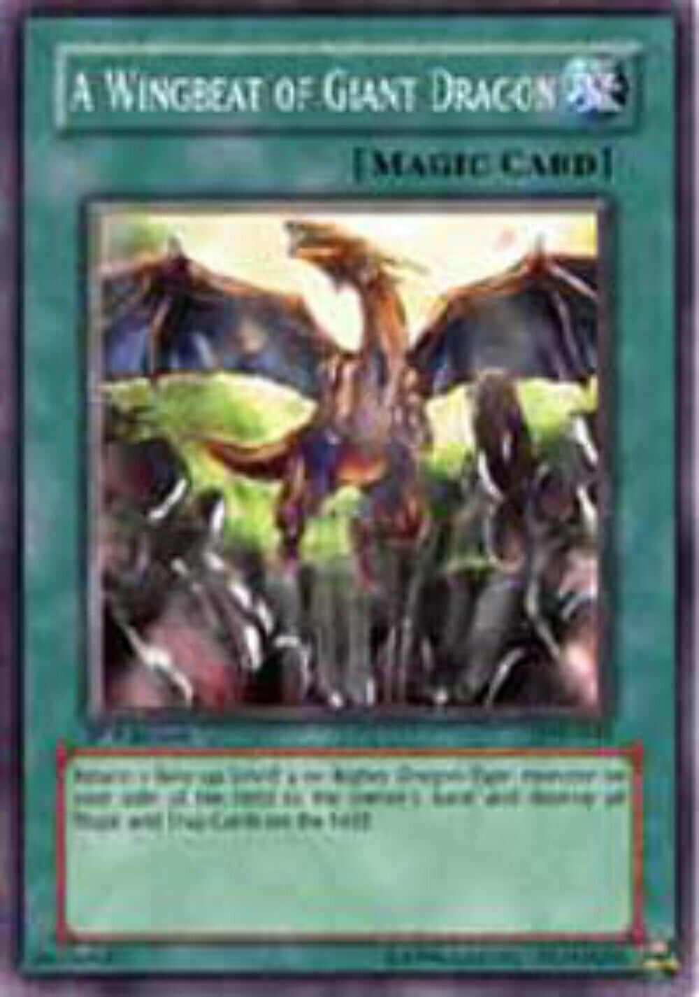 A Wingbeat of Giant Dragon - LOD-044 - Common - Mixed Editions - YuGiOh LP