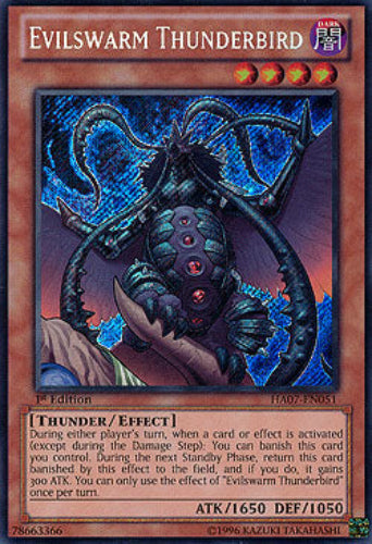 Evilswarm Thunderbird - HA07-EN051 - Secret Rare - Unlimited Edition - YuGiOh