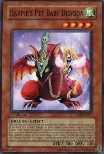 Harpie's Pet Baby Dragon - SD8-EN017 - Common - 1st Edition - YuGiOh