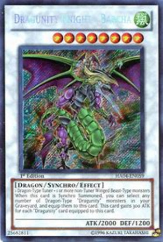 Dragunity Knight - Barcha - HA04-EN059 - Secret Rare - Unlimited Edition LP