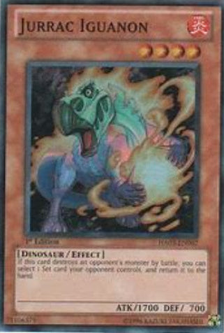 Jurrac Iguanon - HA03-EN007 - Super Rare - 1st Edition - YuGiOh