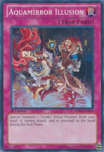 Aquamirror Illusion - HA06-EN059 - Super Rare - 1st Edition - YuGiOh