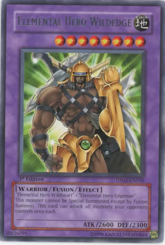 Elemental Hero Wildedge - DP03-EN010 - Rare - 1st Edition - YuGiOh