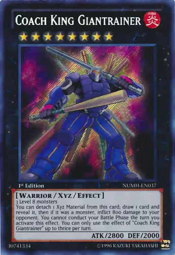 Coach King Giantrainer - NUMH-EN037 - Secret Rare - 1st Edition - YuGiOh