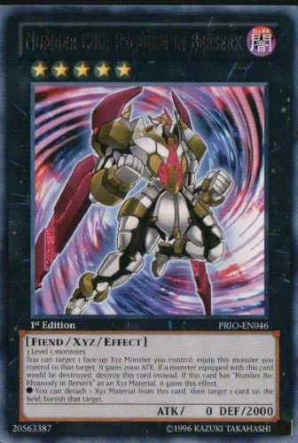 Number C80: Requiem in Berserk - PRIO-EN046 - Rare - 1st Edition - YuGiOh