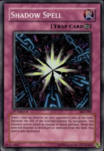 Shadow Spell - SKE-041 - Super Rare - Unlimited Edition - YuGiOh LP