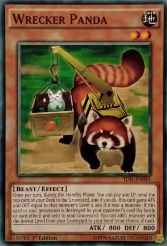 Wrecker Panda - TDIL-EN041 - Common - Mixed Editions - YuGiOh