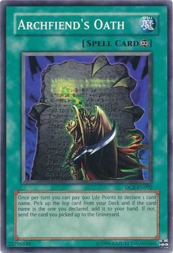 Archfiend's Oath - DCR-092 - Common - Unlimited Edition - YuGiOh