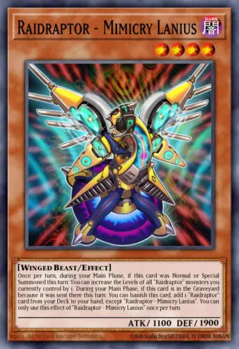 Raidraptor - Mimicry Lanius - MP16-EN015 - Common - 1st Edition - YuGiOh