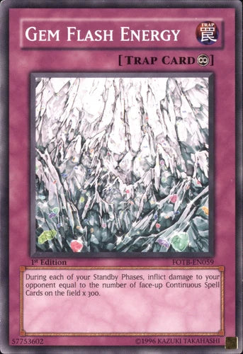 Gem Flash Energy - FOTB-EN059 - Common - Mixed Editions - YuGiOh