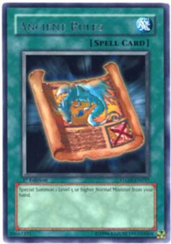 Ancient Rules - STON-EN037 - Rare - 1st Edition - YuGiOh LP